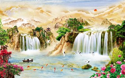 Phong cảnh sơn thủy hữu tình MHT2-075