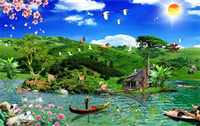 Phong cảnh sơn thủy hữu tình MHT2-015