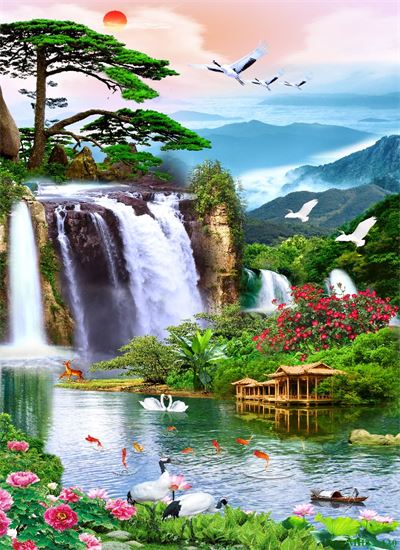 Phong cảnh sơn thủy hữu tình MHT2-120