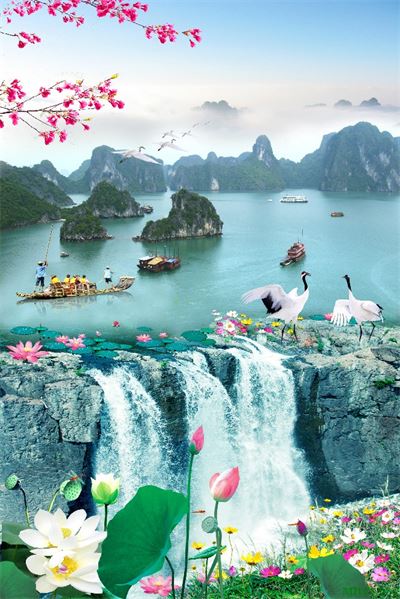 Phong cảnh sơn thủy hữu tình MHT2-056