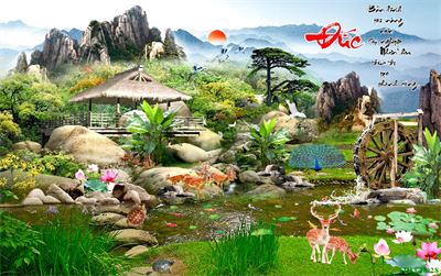 Phong cảnh sơn thủy hữu tình MHT2-028