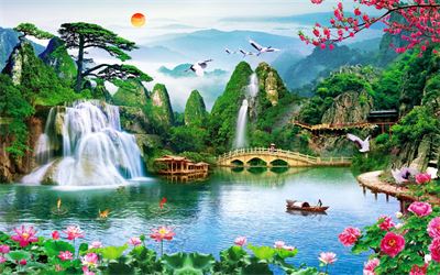 Phong cảnh sơn thủy hữu tình MHT2-047