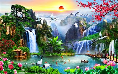 Phong cảnh sơn thủy hữu tình MHT2-079