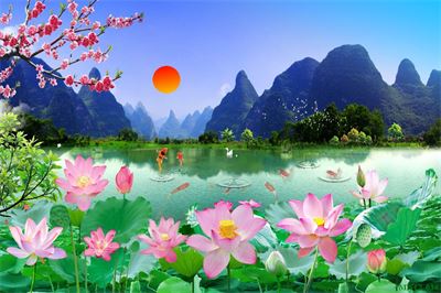 Phong cảnh sơn thủy hữu tình MHT2-036