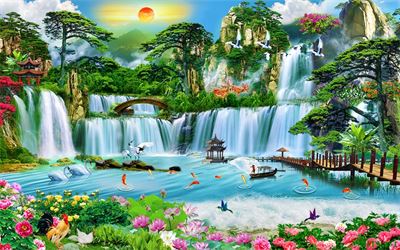 Phong cảnh sơn thủy hữu tình MHT2-161