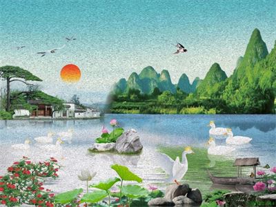 Phong cảnh sơn thủy hữu tình MHT2-114