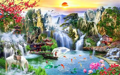 Phong cảnh sơn thủy hữu tình MHT2-131