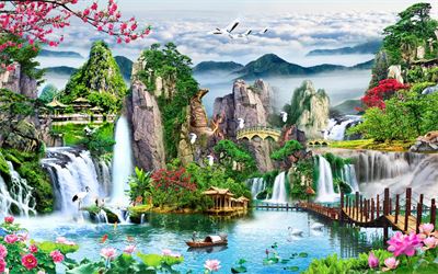 Phong cảnh sơn thủy hữu tình MHT2-133