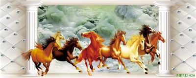 Tranh ngựa - bát mã - Mã đáo MBM2-020