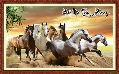 Tranh ngựa - bát mã - Mã đáo MBM2-027