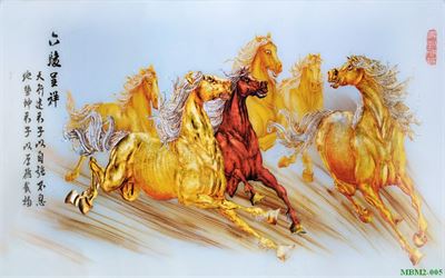 Tranh ngựa - bát mã - Mã đáo MBM2-005