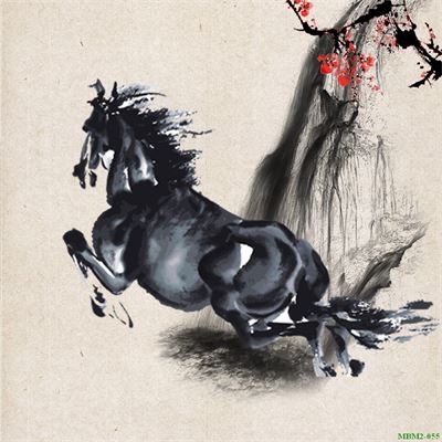 Tranh ngựa - bát mã - Mã đáo MBM2-055