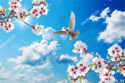 Dán trần hình hoa lá WSH-2020_21