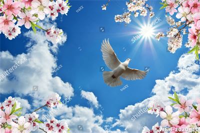 Dán trần hình hoa lá WSH-2020_10