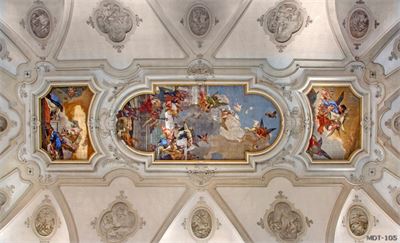 Mẫu dán trần họa tiết MDT-105