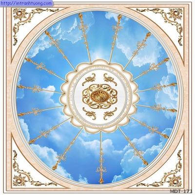 Mẫu dán trần họa tiết MDT-171