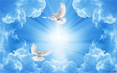 Mẫu dán trần mây trời MDT-200