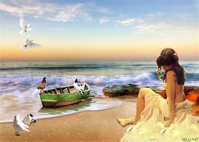 Tranh sơn dầu làng quê MLQ-547