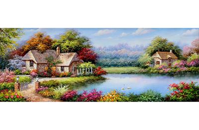 Tranh sơn dầu làng quê MLQ-564