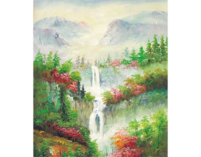 Tranh sơn dầu làng quê MLQ-565