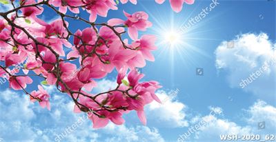 Dán trần hình hoa lá WSH-2020_62