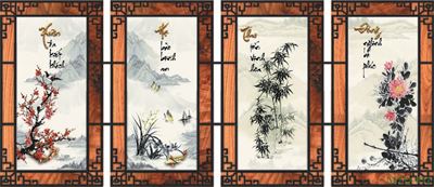 Tranh tứ quý MTQ-031