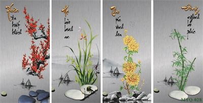 Tranh tứ quý MTQ-028