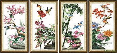 Tranh tứ quý MTQ-020