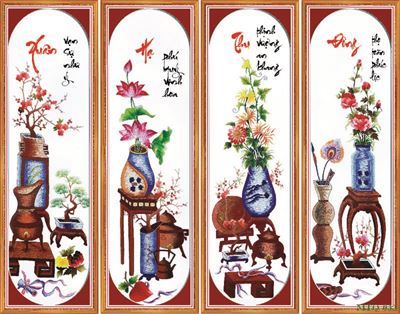 Tranh tứ quý MTQ-033