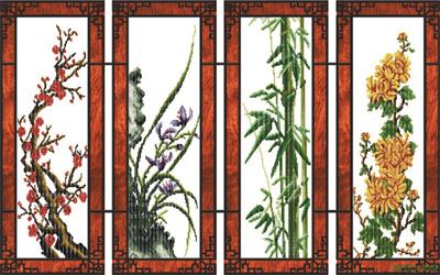 Tranh tứ quý MTQ-030