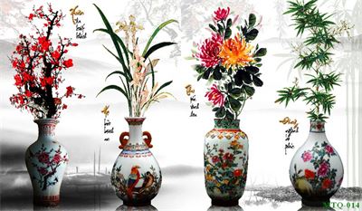 Tranh tứ quý MTQ-014