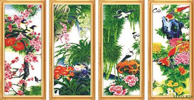 Tranh tứ quý MTQ-029