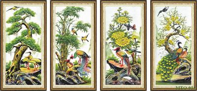 Tranh tứ quý MTQ-035