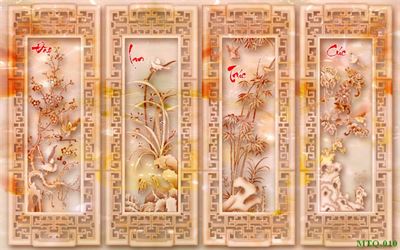 Tranh tứ quý MTQ-010
