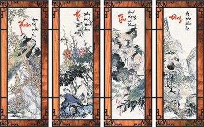 Tranh tứ quý MTQ-032