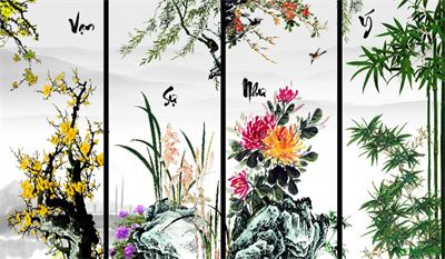 Tranh tứ quý MTQ-001