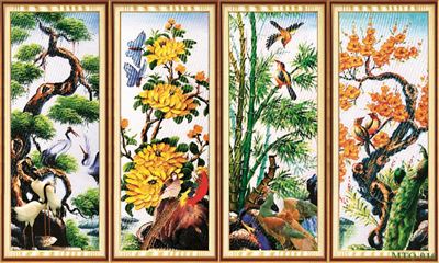 Tranh tứ quý MTQ-016