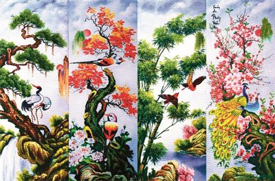 Tranh tứ quý MTQ-008