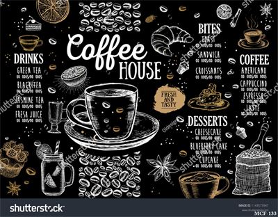 Tranh dán tường quán cà phê MCF-133