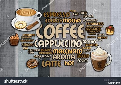 Tranh dán tường quán cà phê MCF-193