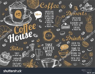 Tranh dán tường quán cà phê MCF-135