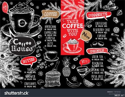 Tranh dán tường quán cà phê MCF-117