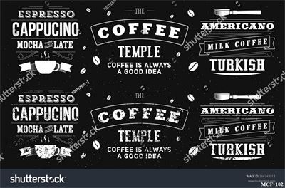 Tranh dán tường quán cà phê MCF-102