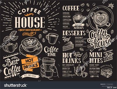 Tranh dán tường quán cà phê MCF-144