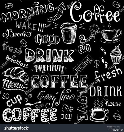 Tranh dán tường quán cà phê MCF-187