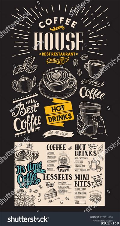 Tranh dán tường quán cà phê MCF-150