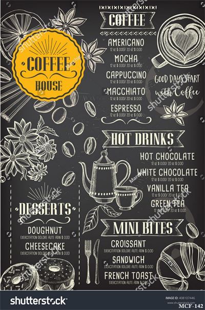 Tranh dán tường quán cà phê MCF-142