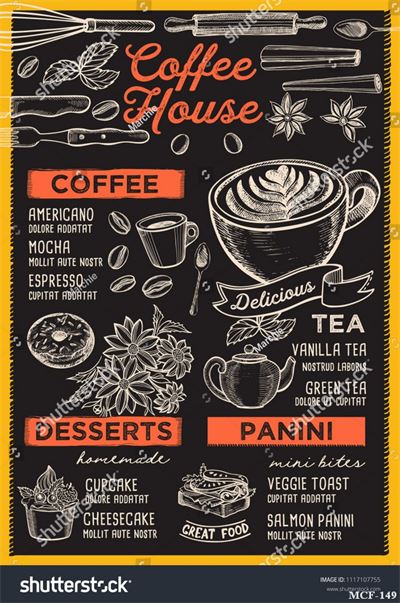 Tranh dán tường quán cà phê MCF-149