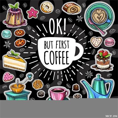 Tranh dán tường quán cà phê MCF-194