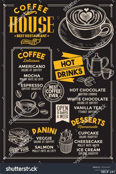 Tranh dán tường quán cà phê MCF-147